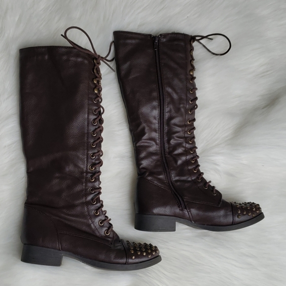 Bamboo Knee High Boots - Picture 3 of 8